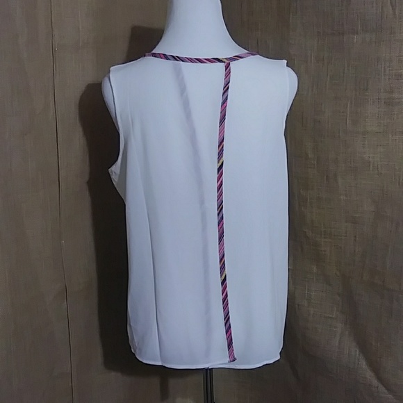 Mark. Avon Tank Deep Low Cut Top XL 14-16 White NWOT RED BANNER - Picture 6 of 9